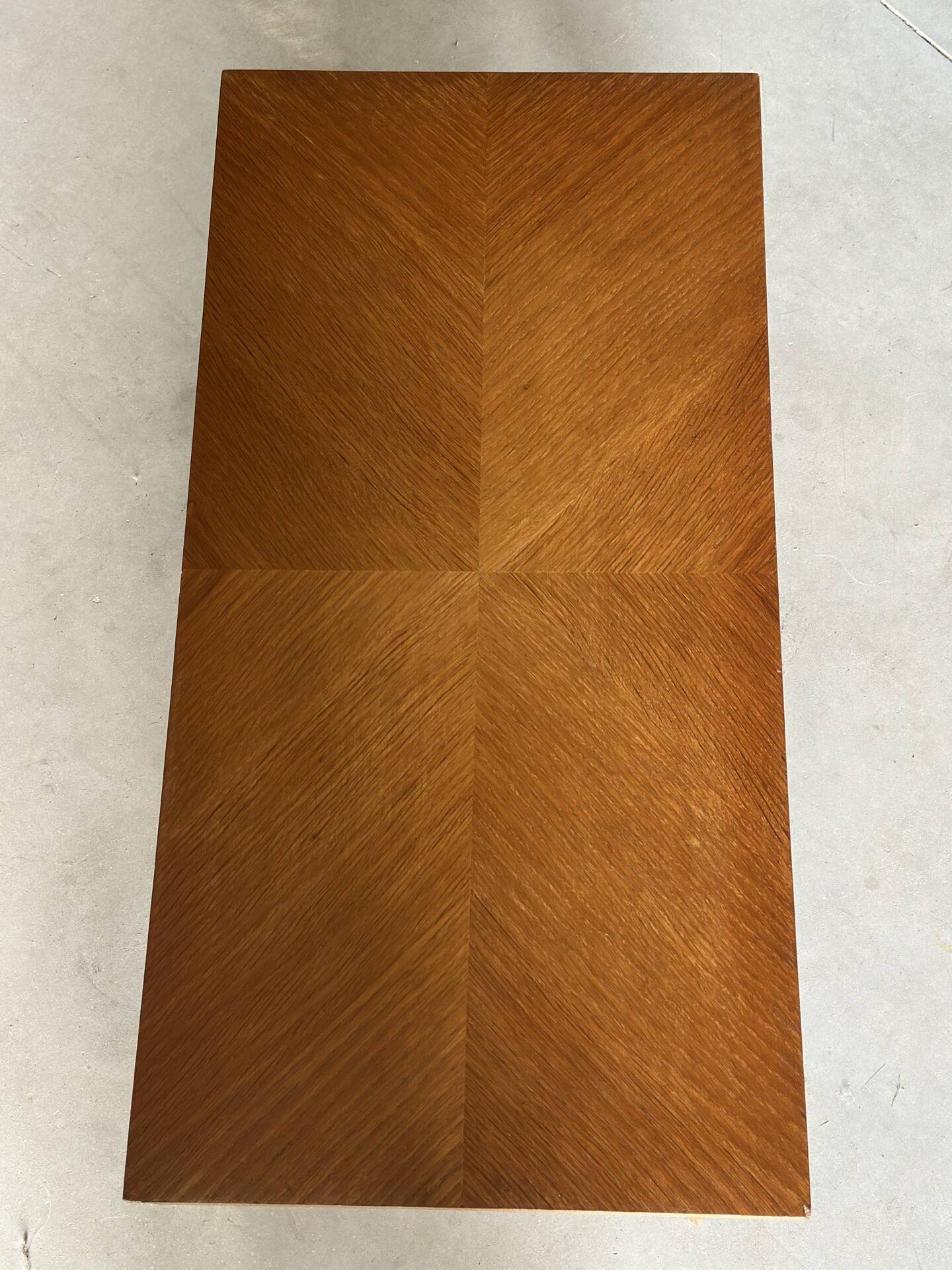 Table basse vintage années 50 pieds compas design scandinave