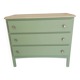 Matt green chest of drawers