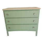 Matt green chest of drawers