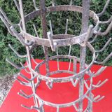 Wrought iron hedgehog for bottle