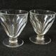Two small Port glasses in Baccarat crystal