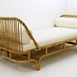 Pair of mid century modern Italian bamboo daybeds