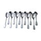 Box of 12 teaspoons in silver metal