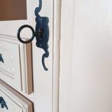 Peach-coloured TV unit