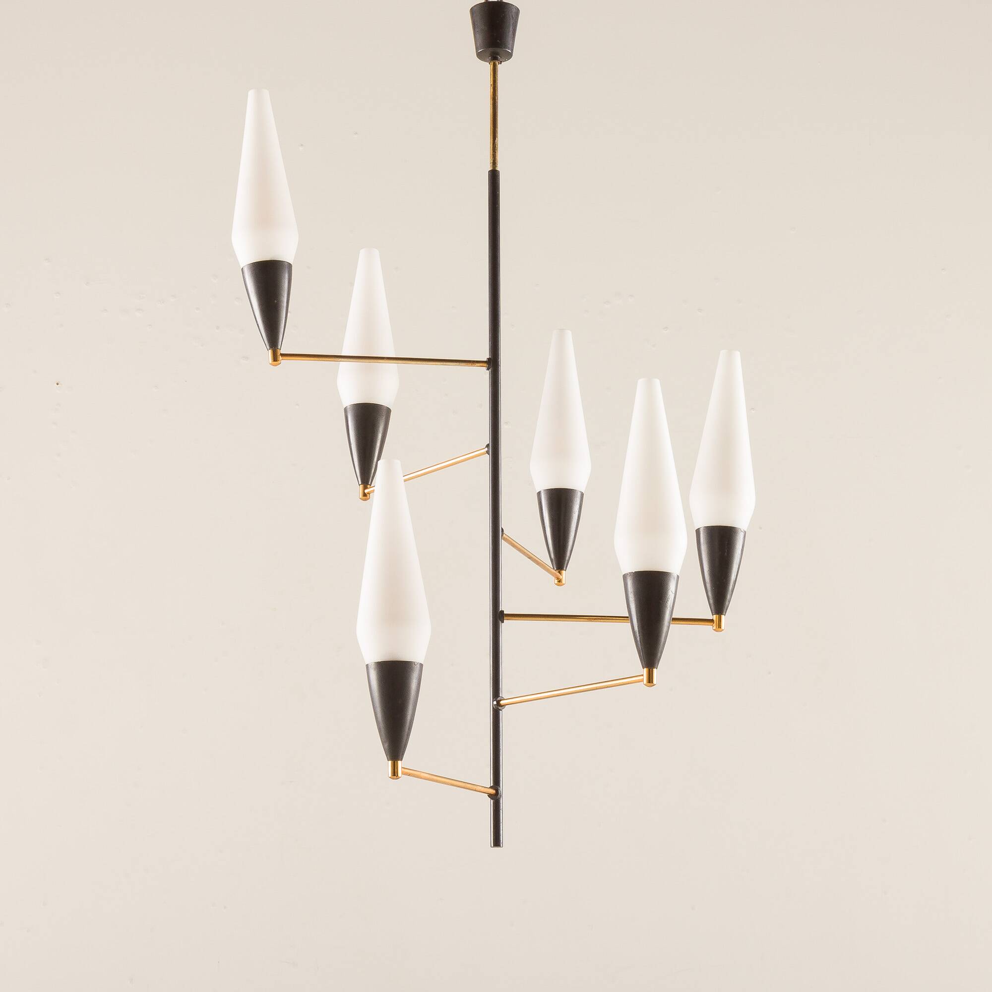 Lustre italien de style Stilnovo, années 1960