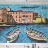 Bernard Buffet Saint Tropez Lithograph Poster Mourlot Paris 1984