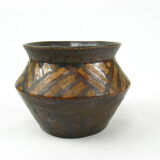 Vase en grès à glaçure marron, Charles Greber