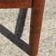Paire de fauteuils bois et paille, travail français  1960