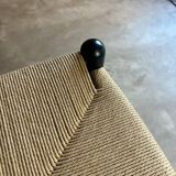 Set of four CH24 Hans J. Wegner for Carl Hansen, Wishbone chairs. Denmark 1960