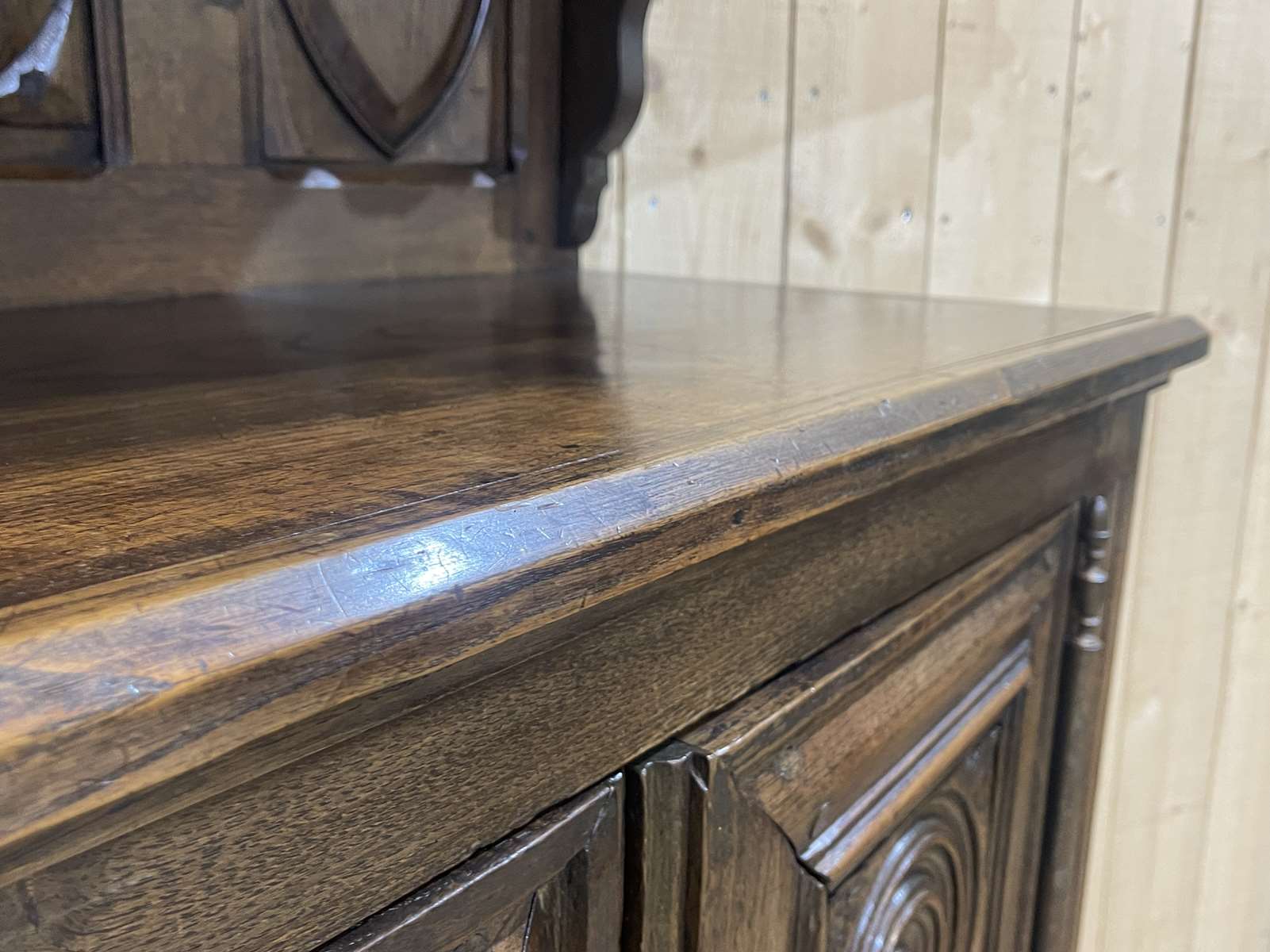 Neo Breton buffet of the 1950s in chestnut