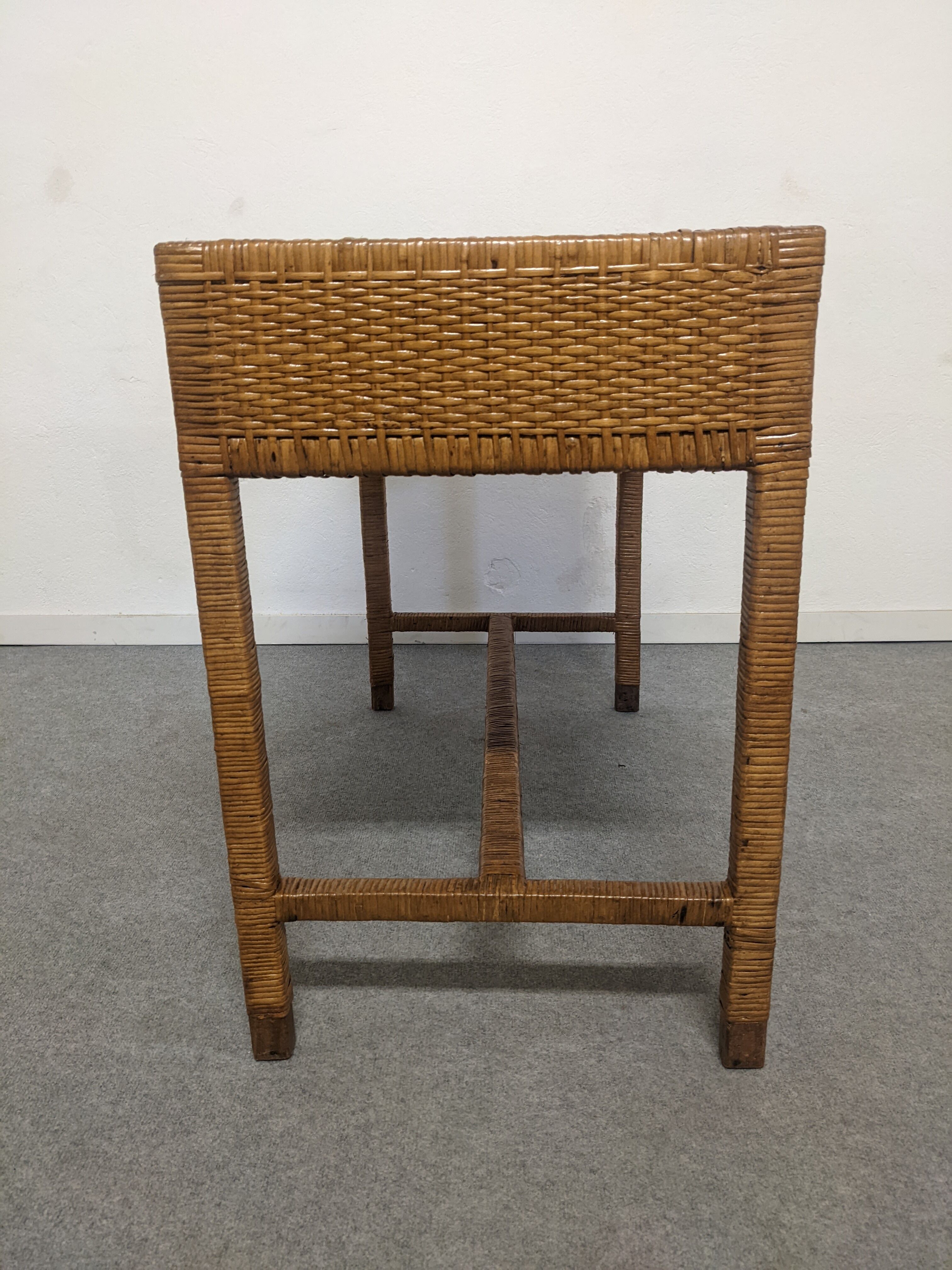 Rattan console from the 50s/60s