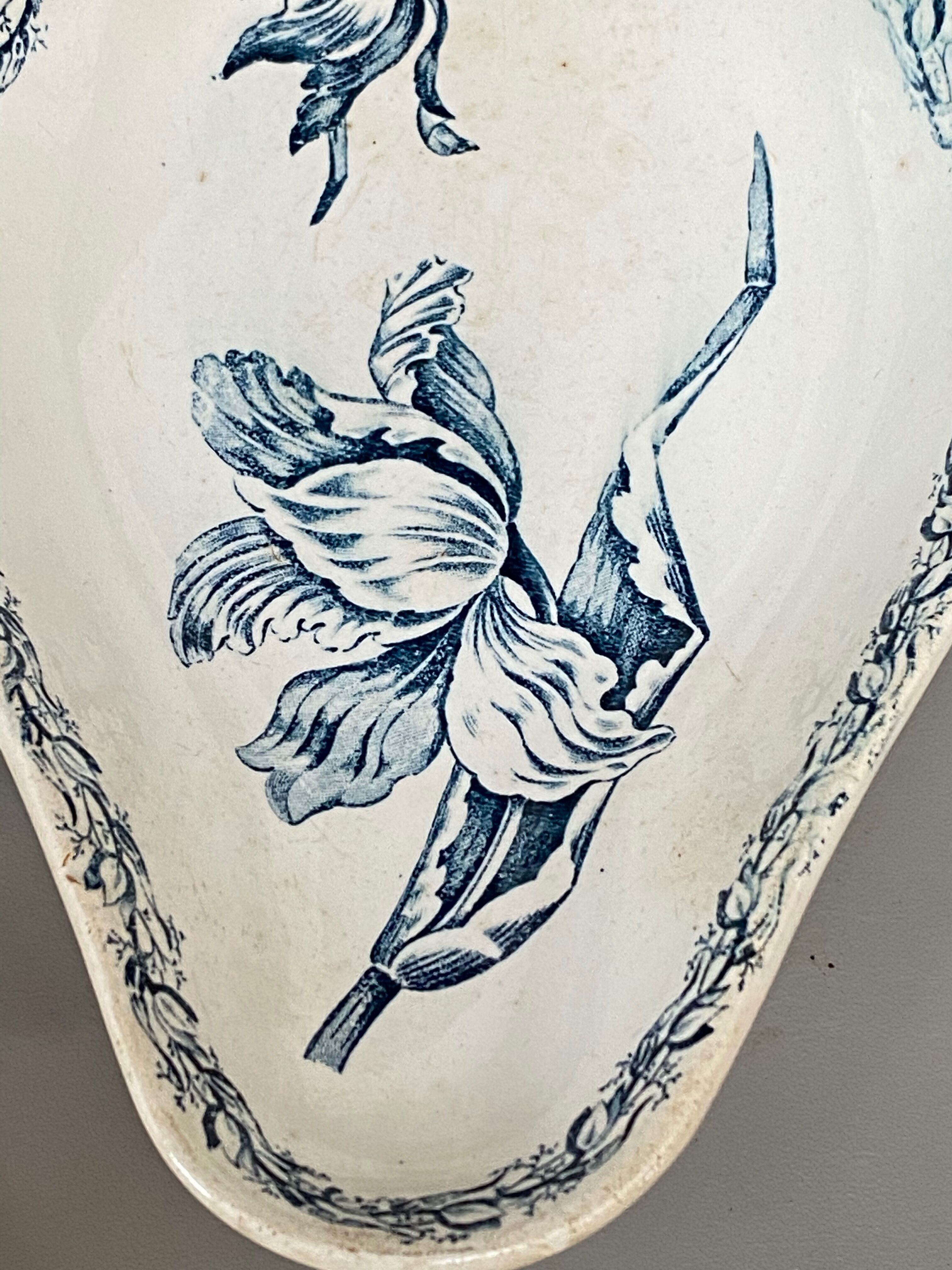 Old earthenware dish kg luneville