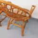 Pair of vintage rattan armchairs from the 60s