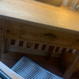 Solid wood desk, 1 drawer