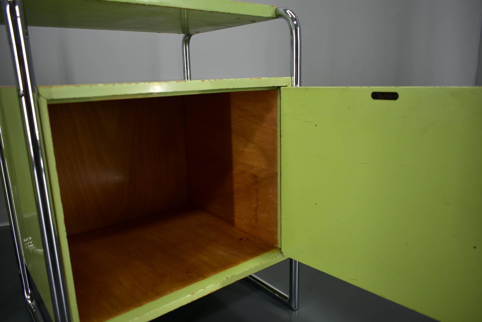 Set of Two Bauhaus Night Stands by Vichr & Co., 1930s
