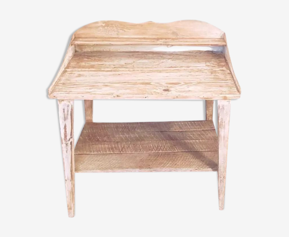 Coiffeuse ancienne vintage en bois massif
