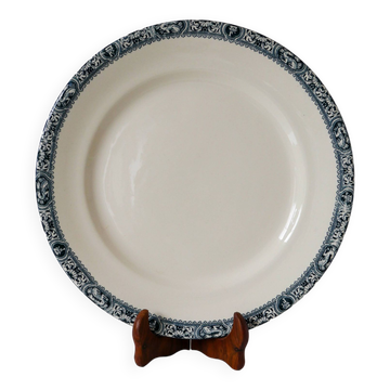 Large round dish in terre de fer salins model françois 1st 19th century