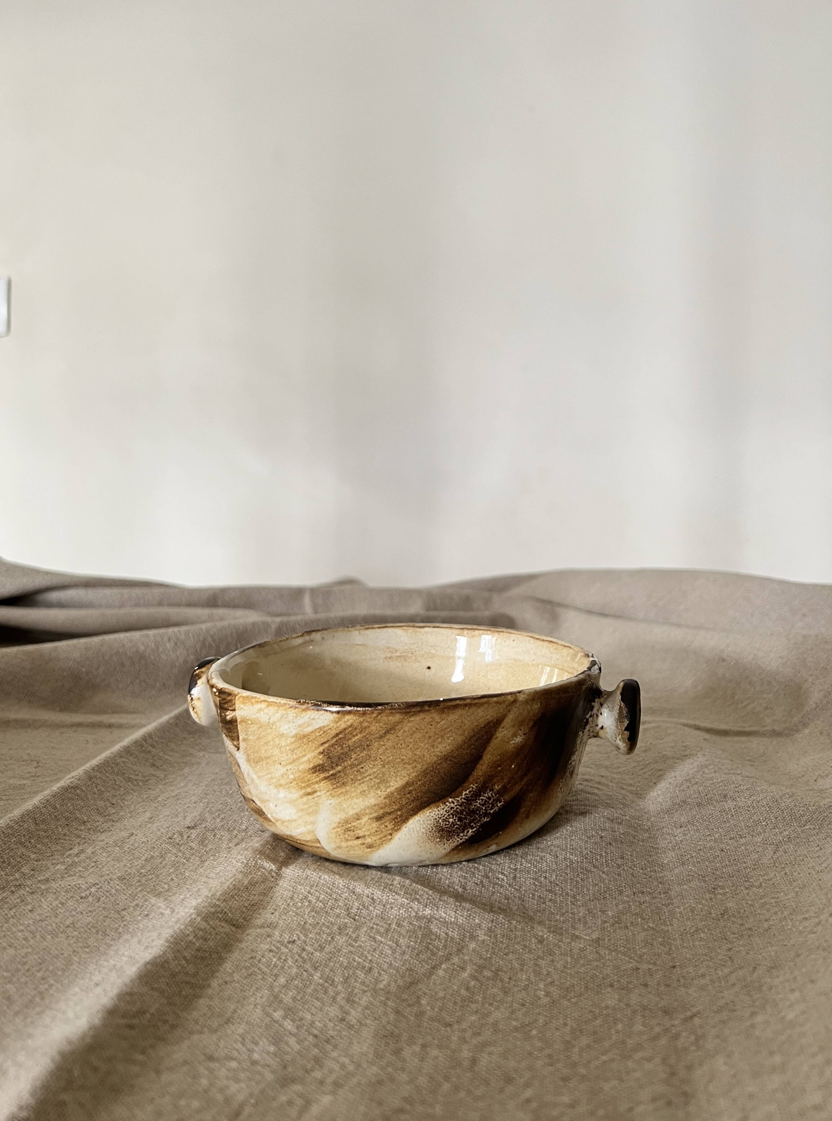 Ceramic bowl (stoneware), Vallauris 1950
