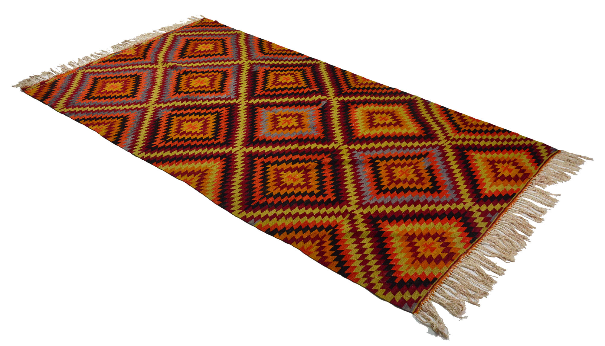 Anatolian handmade kilim rug 310 cm x 167 cm