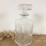 Moulded glass whisky decanter