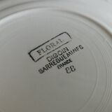 3 plates Digoin Sarreguemines Floral model