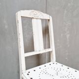 Chaise en bois ancienne patinée