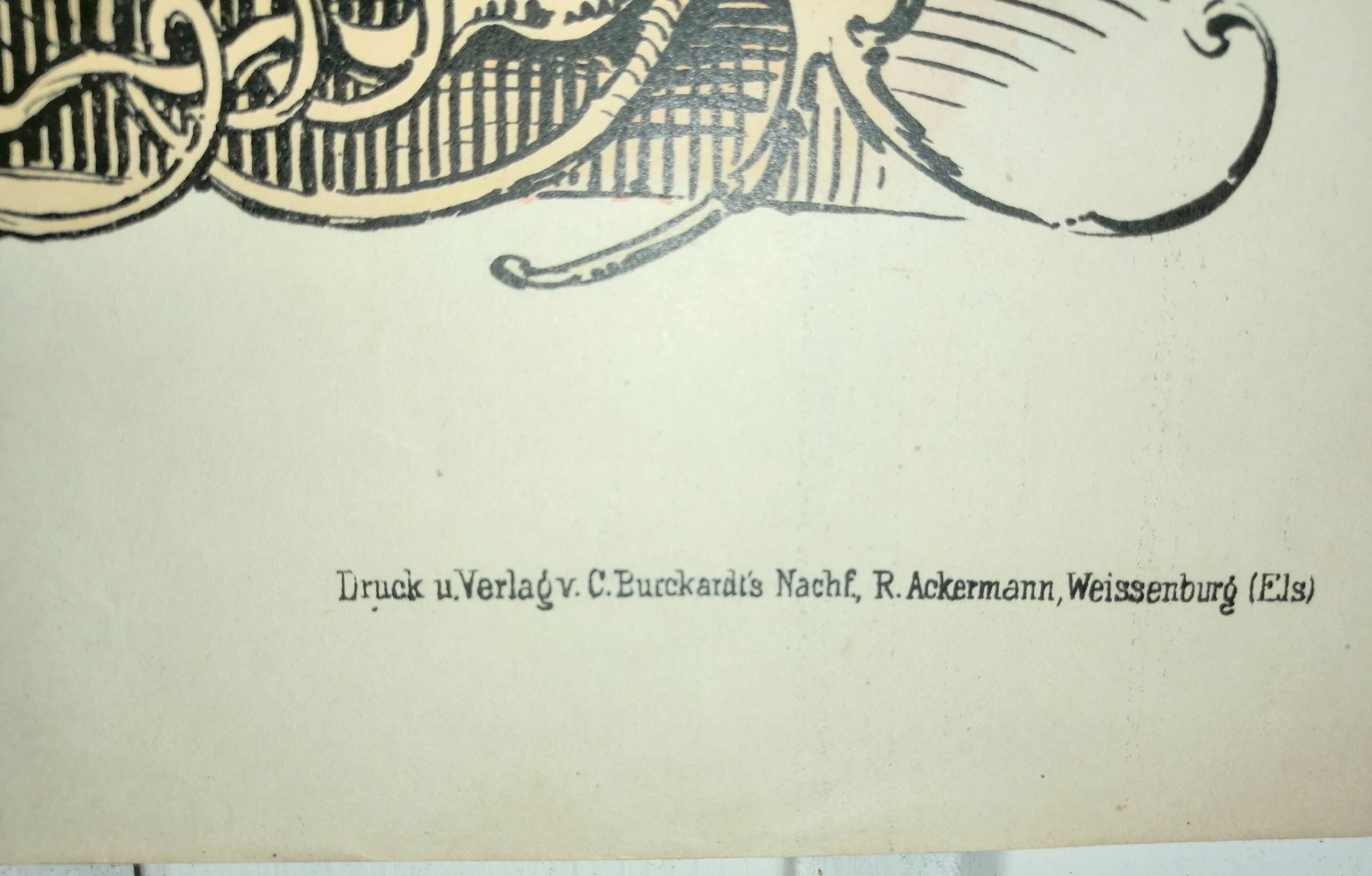 Lithographie publicitaire originale 1880