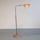 Vintage brass reading floor lamp