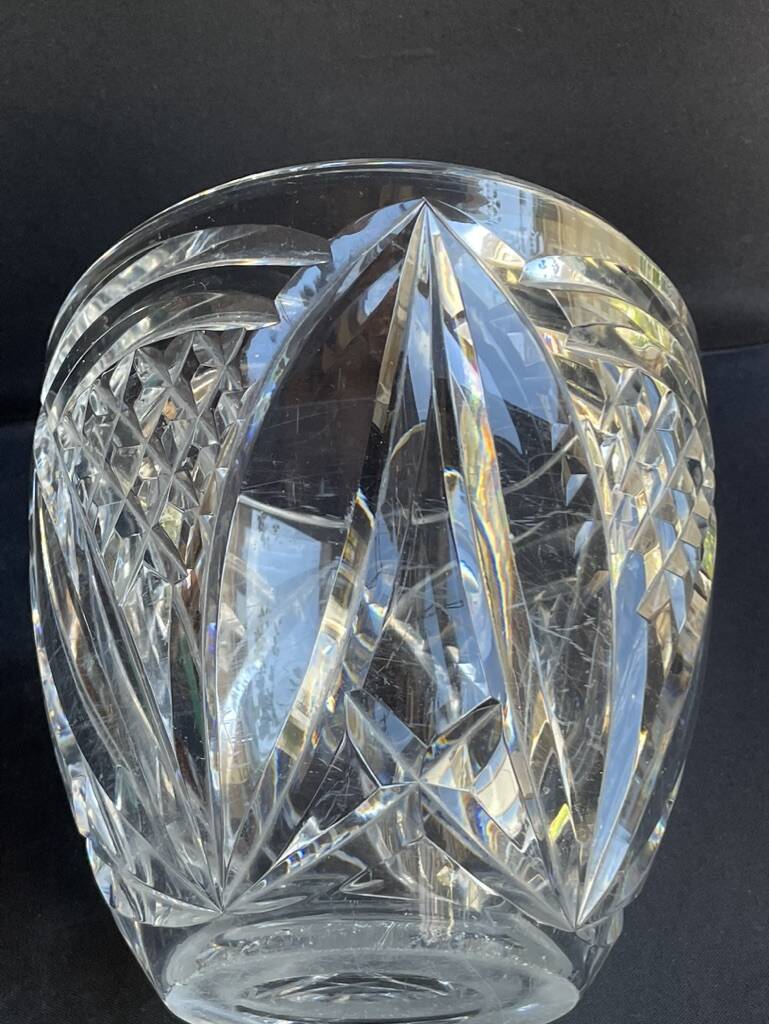 Large stamped Baccarat vase