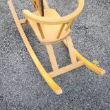 Vintage wooden rocking horse