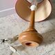 Lampe en bois tourné vintage