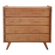 Commode vintage rénovée de style scandinave en chêne massif, années 50-60