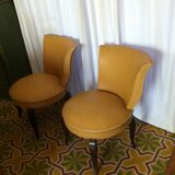 Lot de 2 chauffeuse art deco