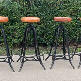Set of 6 bar stools from the 50s