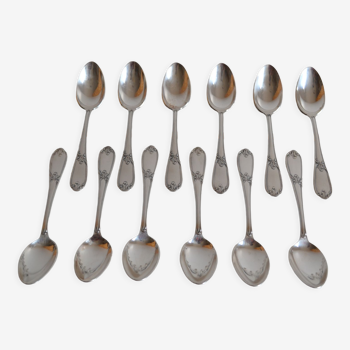 12 tablespoons metal argente orfevre frionnet francois