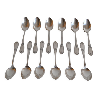 12 tablespoons metal argente orfevre frionnet francois