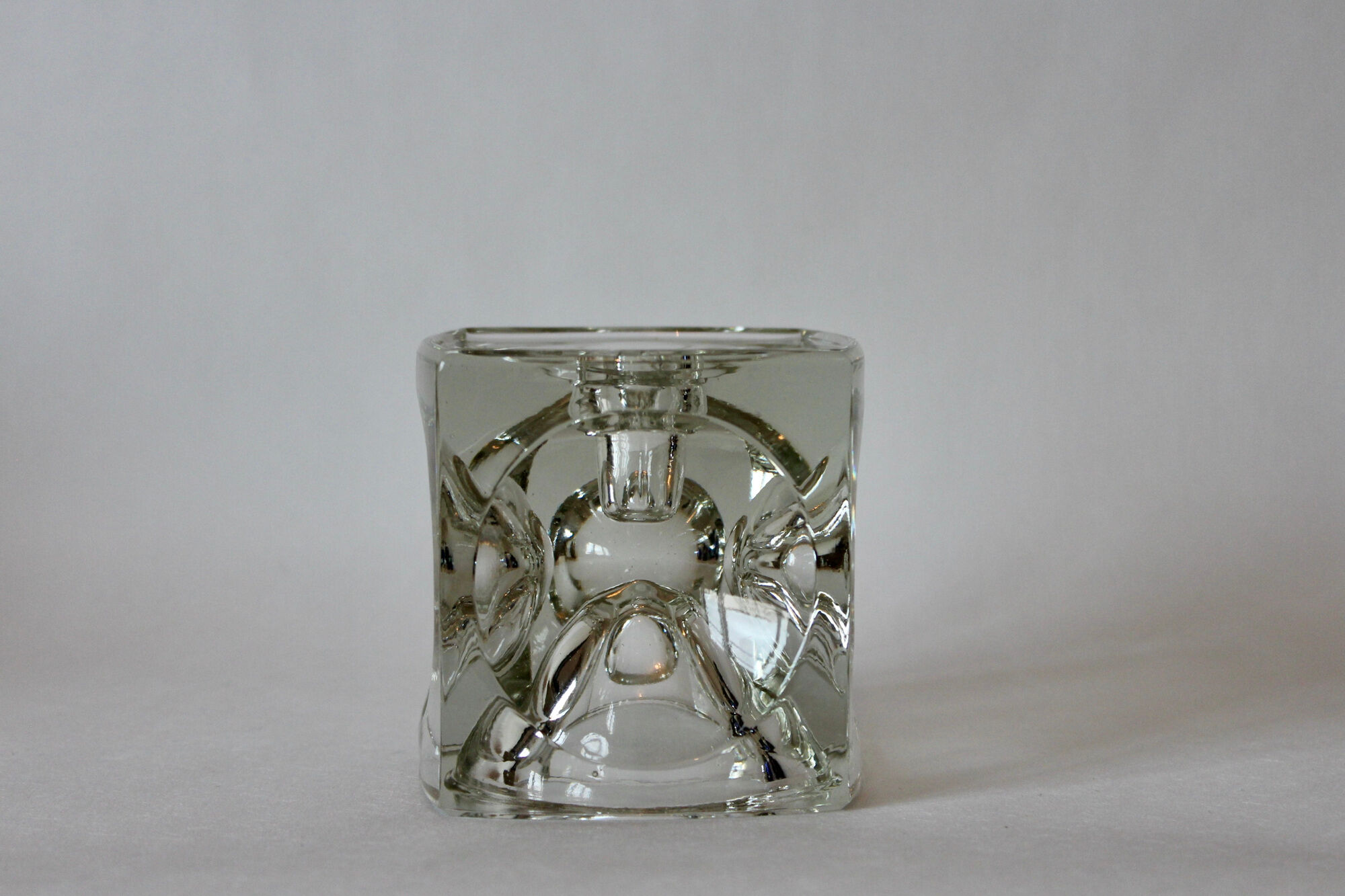 Reversible Bohemian crystal photophore - 60s or 70s