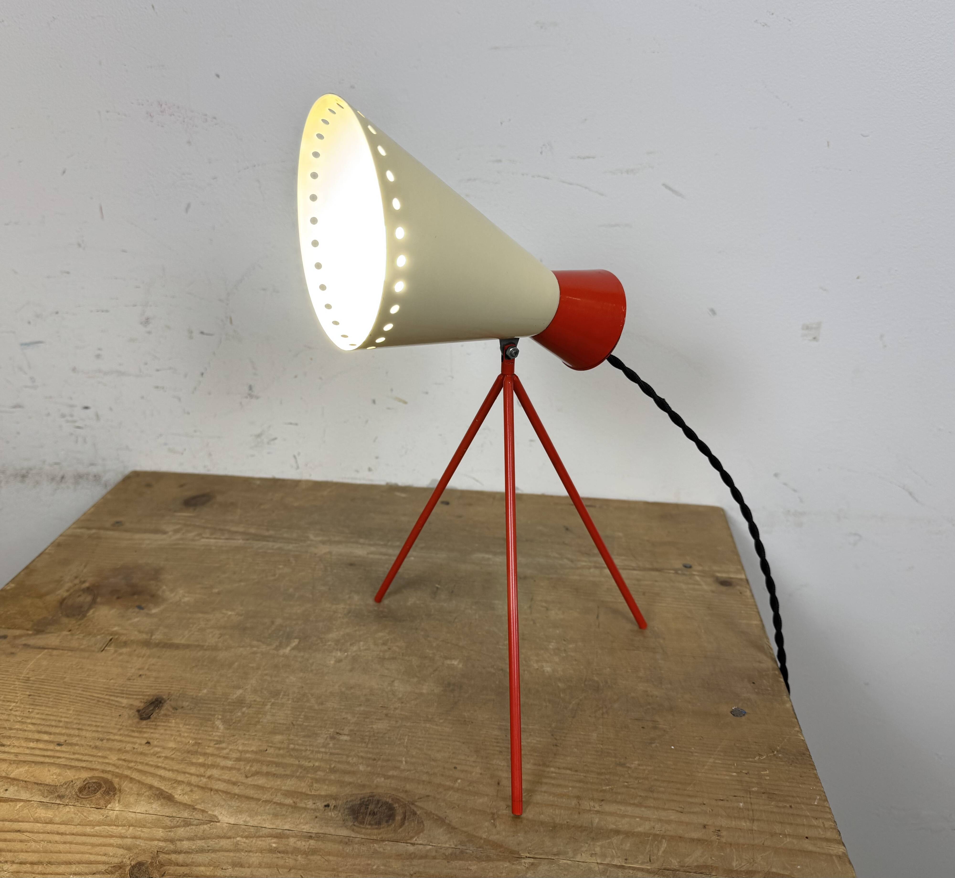Vintage Midcentury Table Lamp by Josef Hůrka for Napako, 1950s