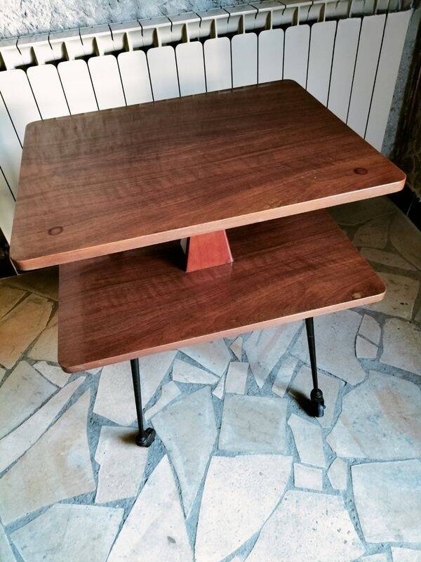 Meuble TV - Desserte avec éclairage vintage