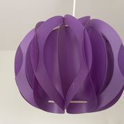 Purple Mid Century Modern lamp from 1970s