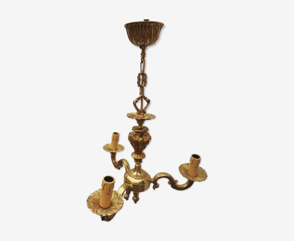 Louis XV 3-pointed bronze chandelier | Selency
