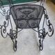 Paire de fauteuils en fer forge noir