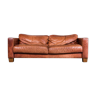 Cognac Brown Industrial Leather Sofa