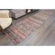1970s Turkish Oushak Handmade Wool Cotton Brown Kilim Runner Rug 98x418