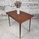 Table papillon ancienne, pieds compas