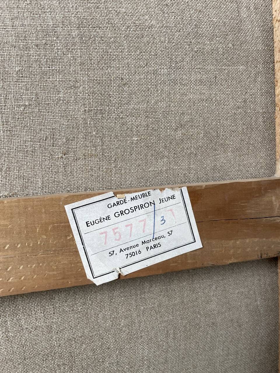 Toile travaux chantier abstraite