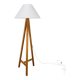 Lampadaire tripode bois, années 80