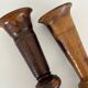 Olive wood vases