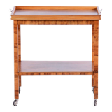 Restored Art Deco Walnut Trolley, New Polish, Czechia, 1930s