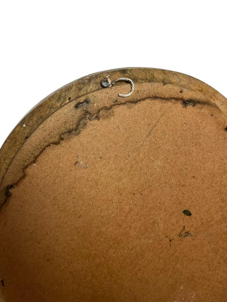 XL vintage mirror with a wooden frame